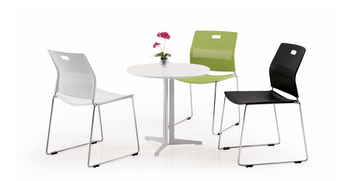 KEEP-KK chairs with rounded meeting table